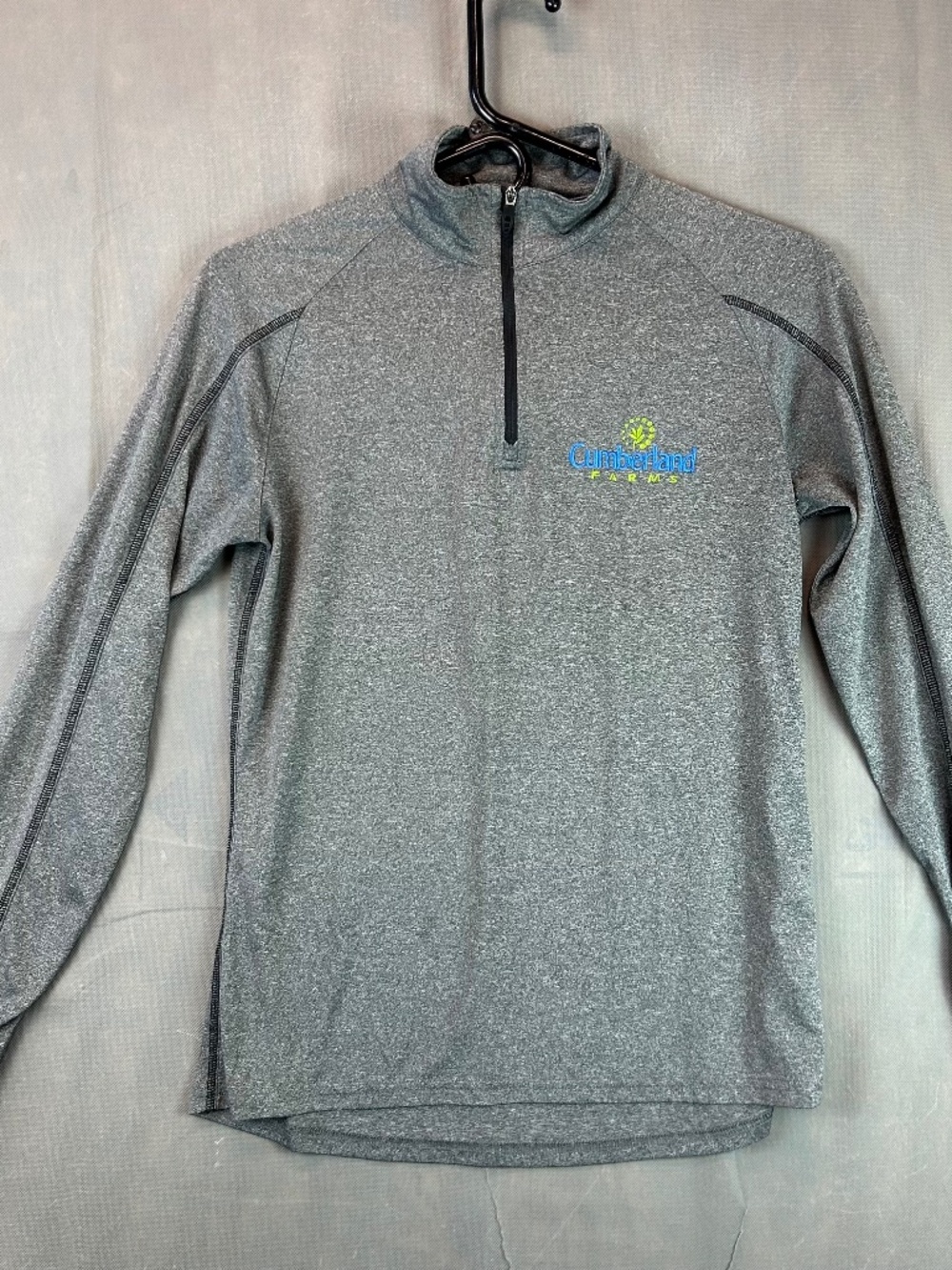 Cumberland Farms Elevate Gray Quarter Zip Womens size Small